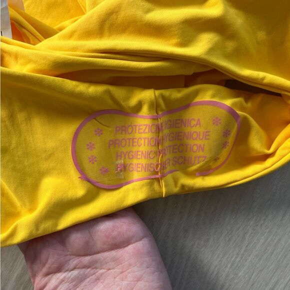 NWT Manebi Cut-out One Piece Yellow Swimsuit Bathing Suit Size M - Picture 4 of 8